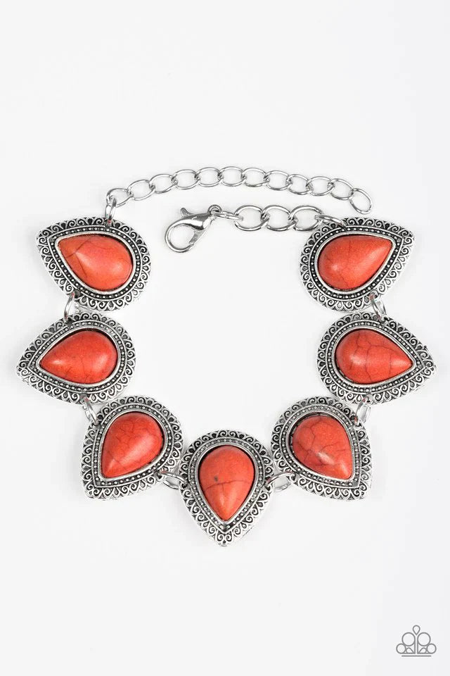Paparazzi Bracelet ~ Canyon Creek - Orange
