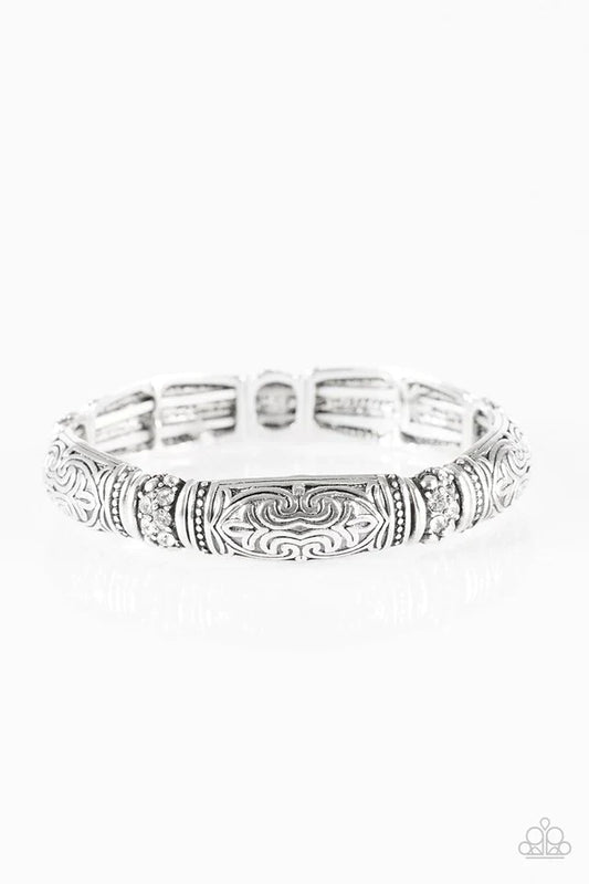 Paparazzi Bracelet ~ Romance In Rome - White