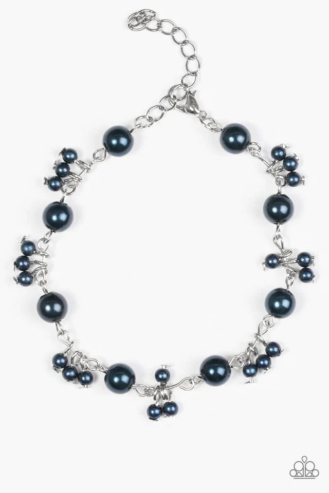 Paparazzi Bracelet ~ Posh In Pearls - Blue