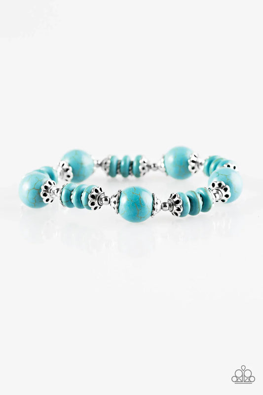 Paparazzi Bracelet ~ Desert Hills - Blue