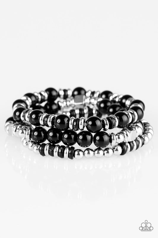 Paparazzi Bracelet ~ Bermuda Beauty - Black