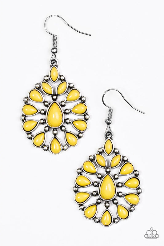 Paparazzi Earring ~ Wild Is My Favorite Color - Yellow