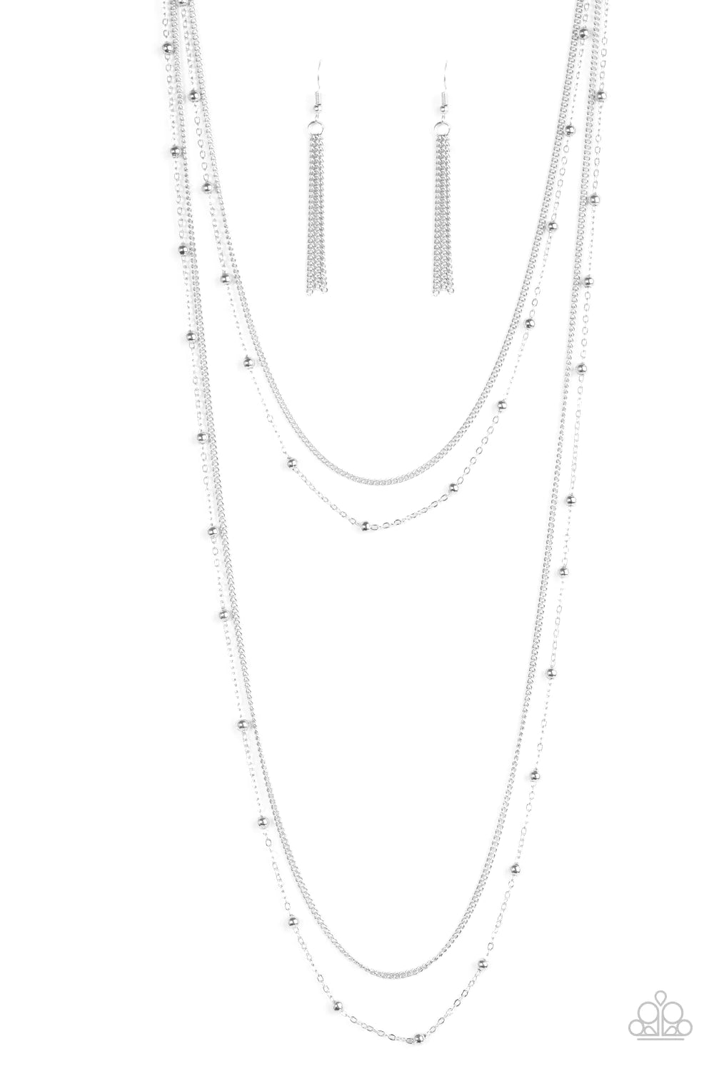 Paparazzi Necklace ~ Chicly Casual - Silver