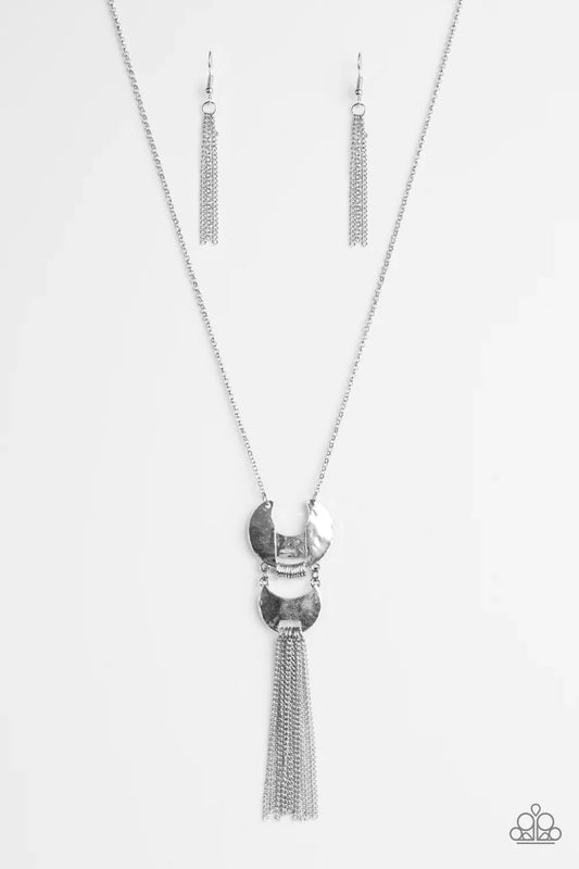 Paparazzi Necklace ~ Lunar Legend - Silver