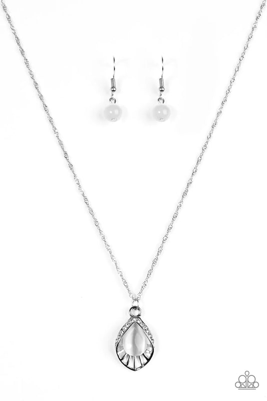Paparazzi Necklace ~ Cherished Treasure - White