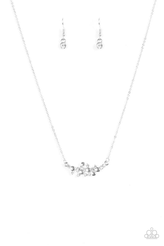 Paparazzi Necklace ~ Star Gazing Shimmer - White