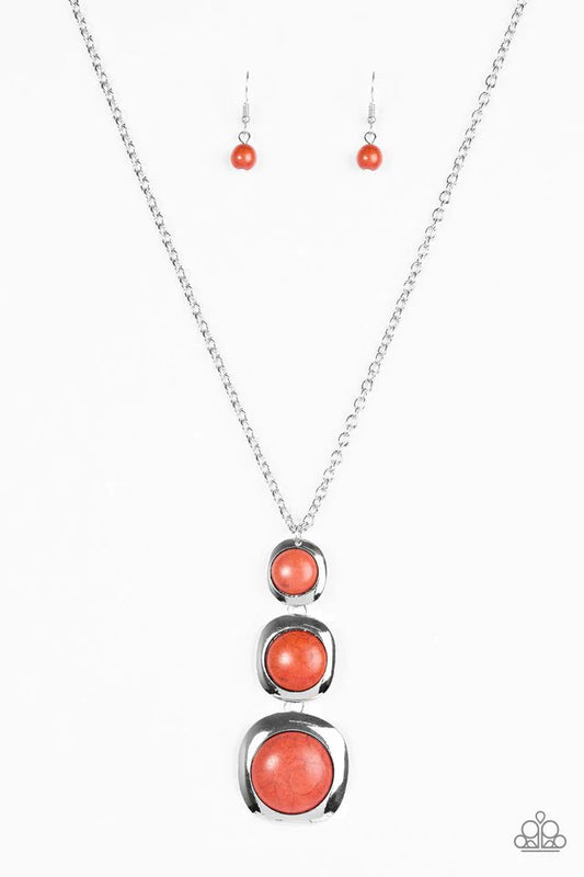 Paparazzi Necklace ~ Stone Tranquility - Orange
