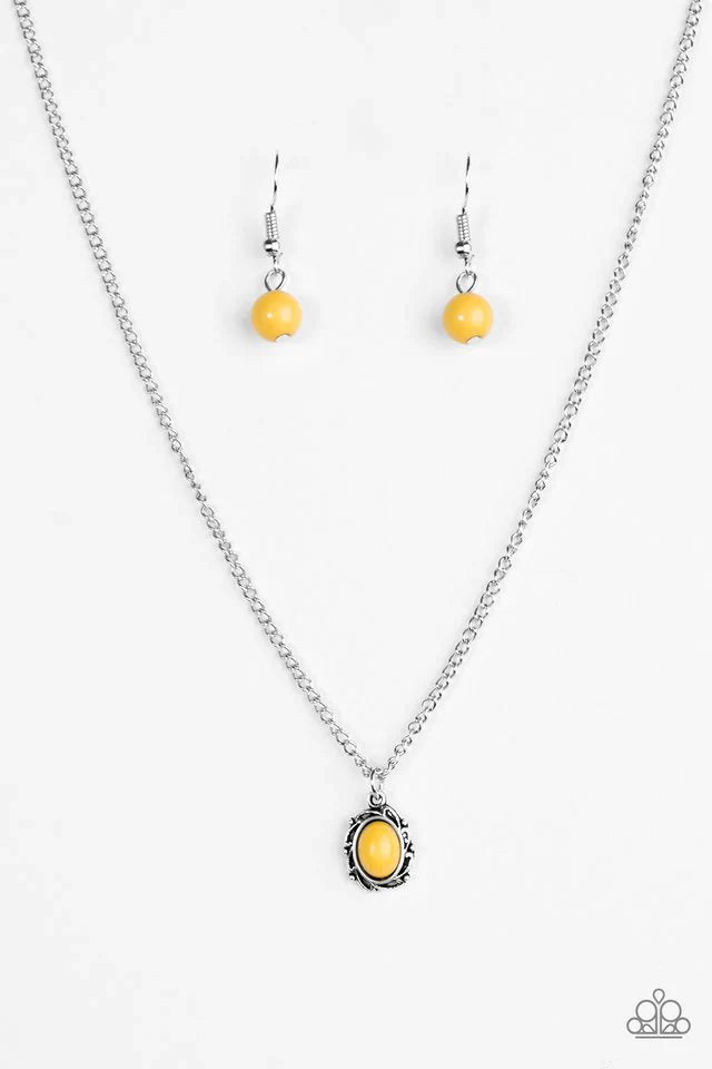 Paparazzi Necklace ~ Season To Cherish - Yellow