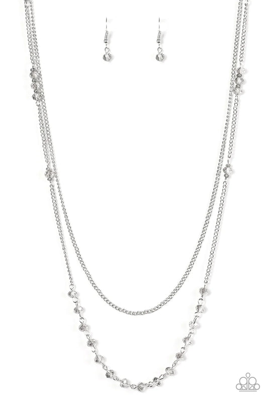 Paparazzi Necklace ~ Rich With Glitz - Silver