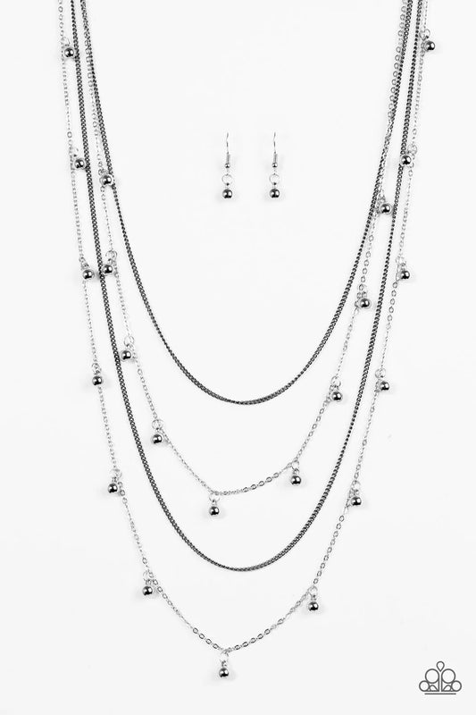Paparazzi Necklace ~ Come Out and SLAY - Silver