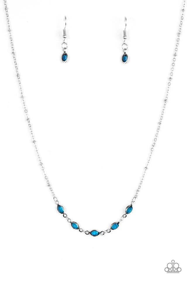 Paparazzi Necklace ~ Take Center Stage - Blue