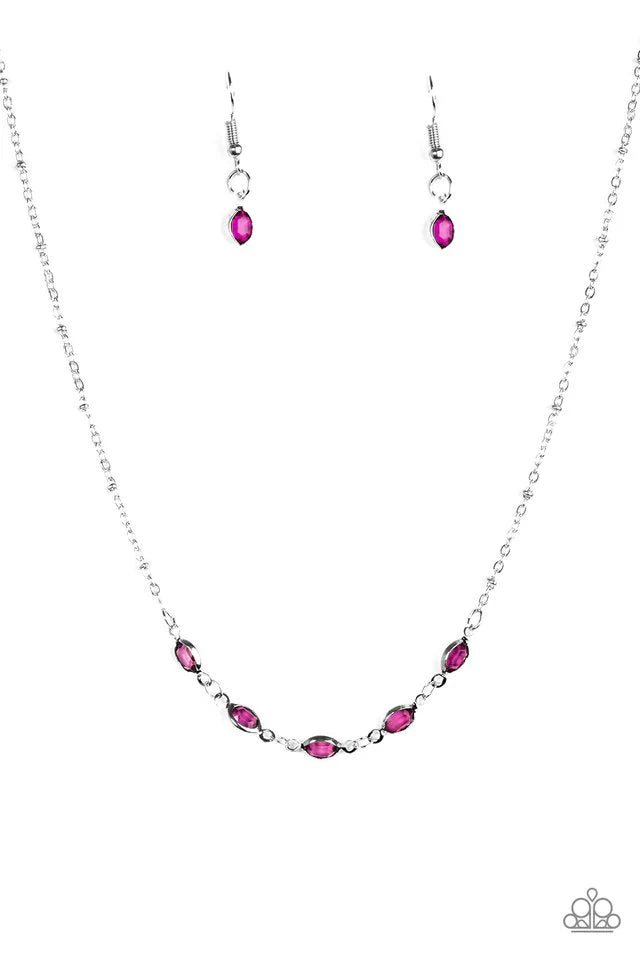 Paparazzi Necklace ~ Take Center Stage - Purple