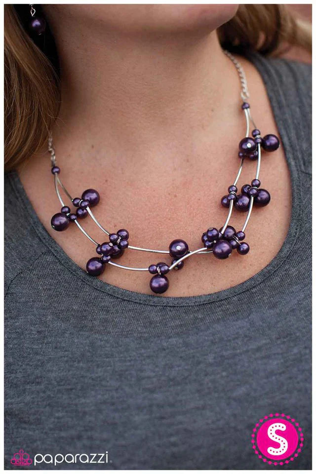 Paparazzi Necklace ~ Instant Classic - Purple