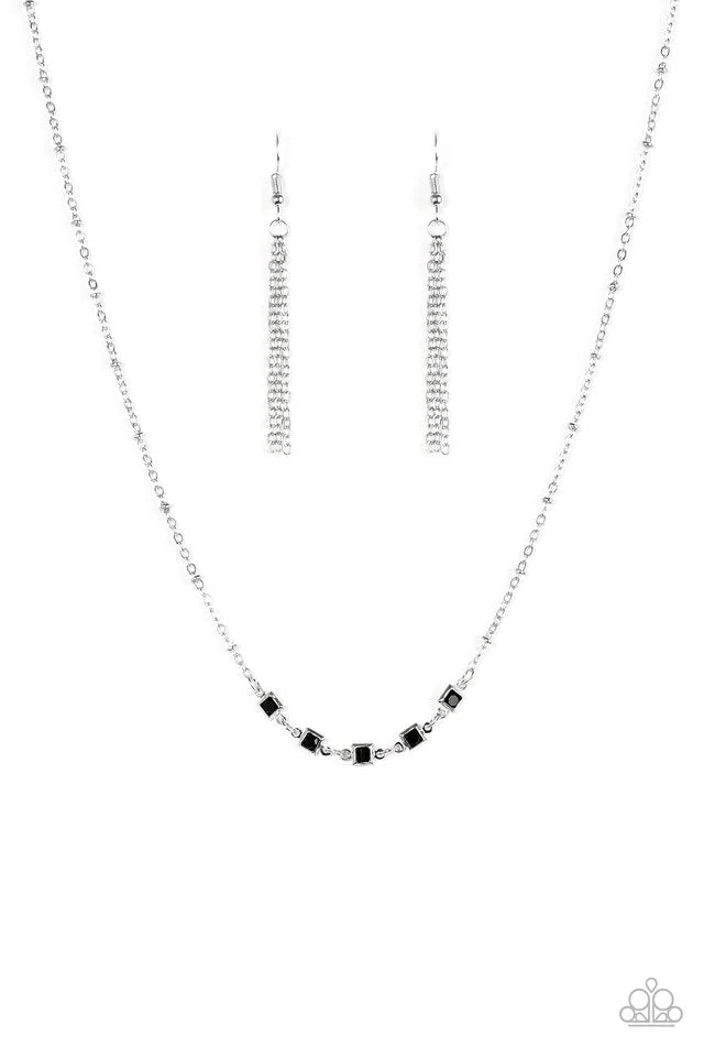 Paparazzi Necklace ~ GLEAM World - Black