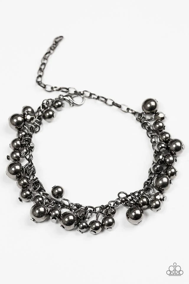 Paparazzi Bracelet ~ Shes A Baller - Black