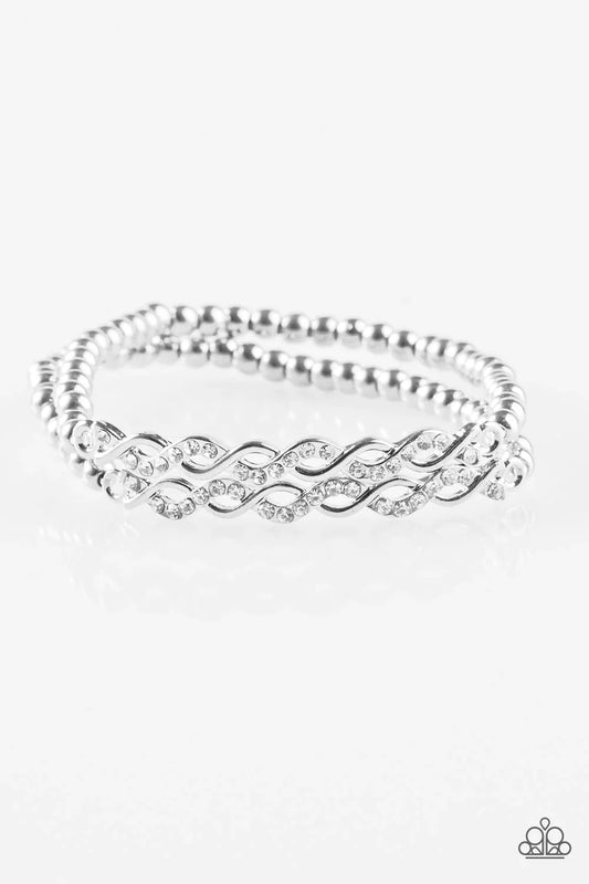 Paparazzi Bracelet ~ Uptown Utopia - White
