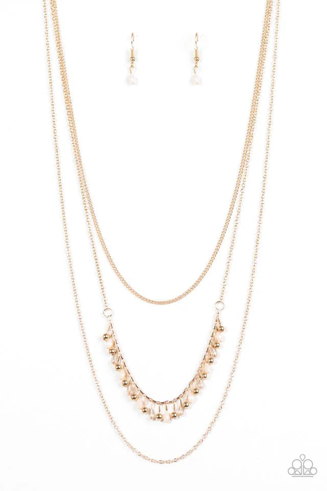 Paparazzi Necklace ~ Simply Serene - Gold