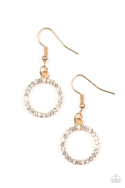 Paparazzi Earring ~ Runway Glam - Gold