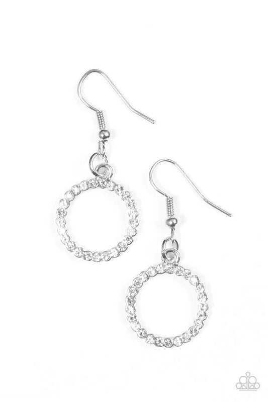 Paparazzi Earring ~ Runway Glam - White