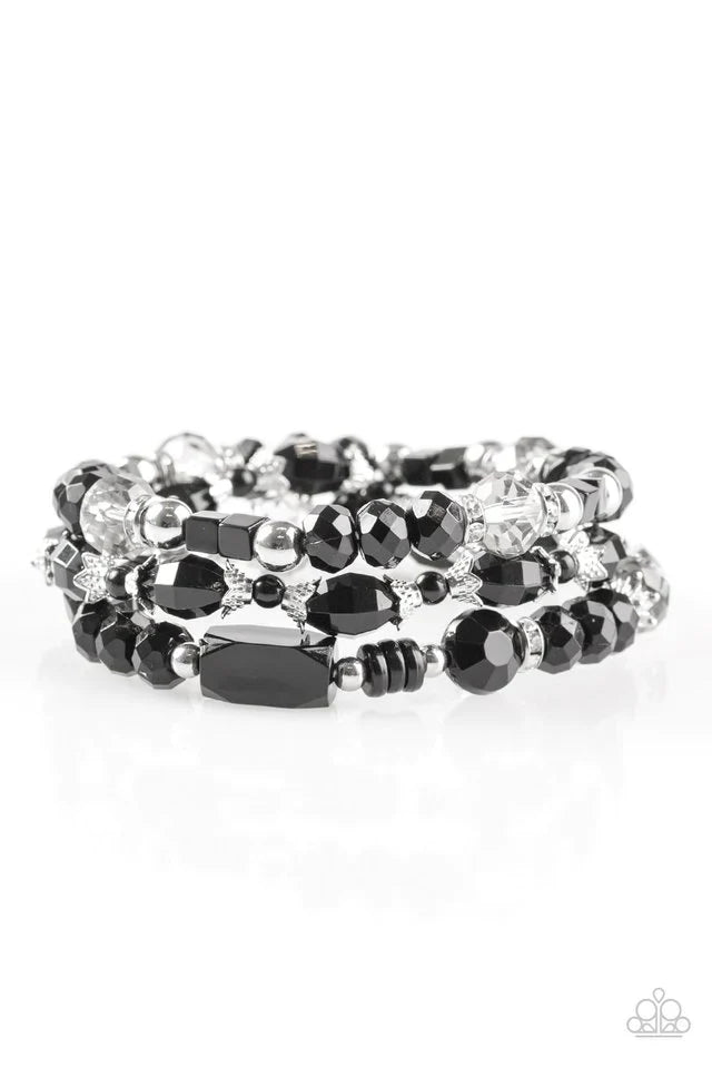 Paparazzi Bracelet ~ Girl Boss - Black