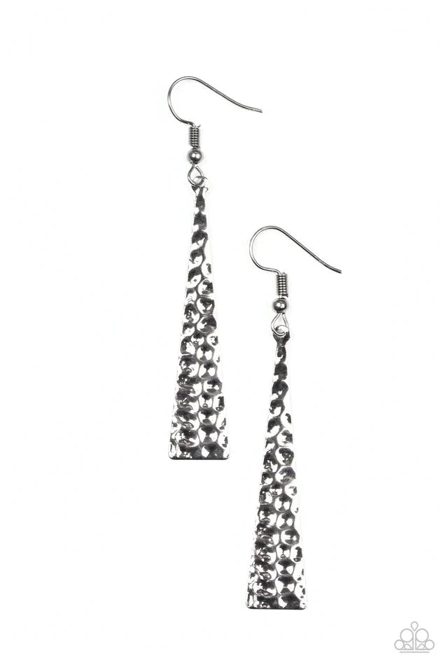 Paparazzi Earring ~ Wild Wildcat - Black