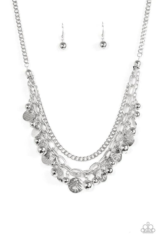 Paparazzi Necklace ~ Cast Away Treasure - Silver