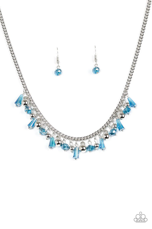 Paparazzi Necklace ~ Twinkling Treasure Trove - Blue