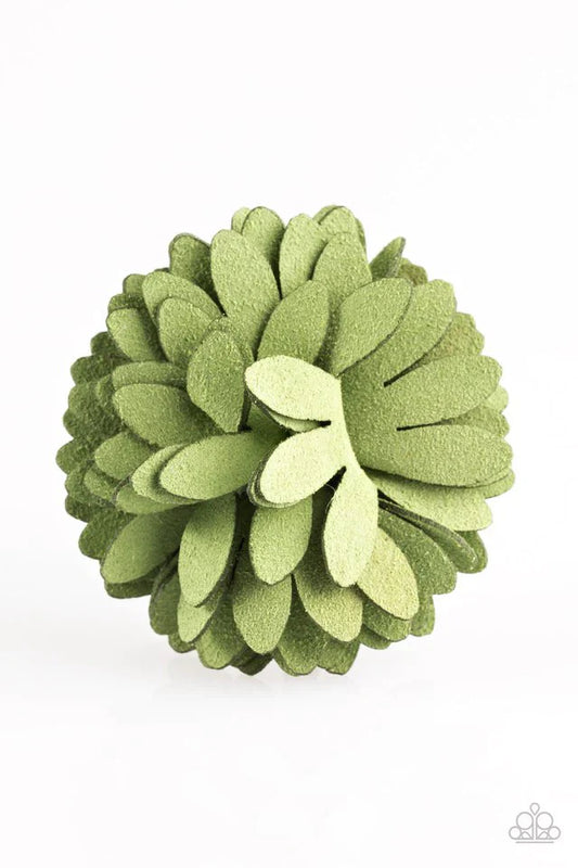 Paparazzi Hair Accessories ~ Sunshine and Suede - Green