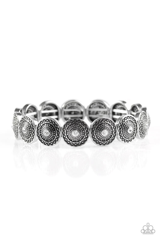 Paparazzi Bracelet ~ Get Your Shine On - White
