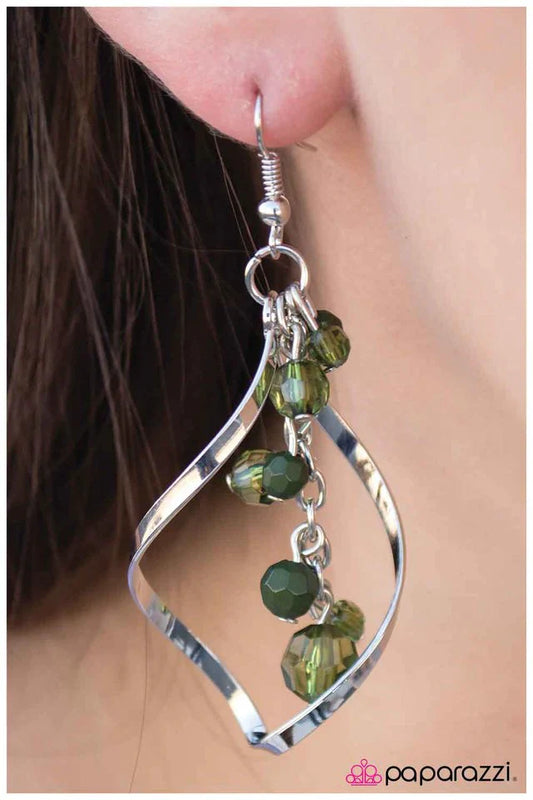 Paparazzi Earring ~ Simply Irresistible - Green