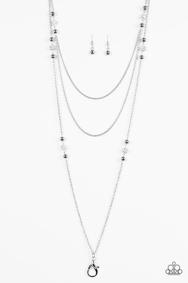 Paparazzi Necklace ~ Be In The GLOW - White