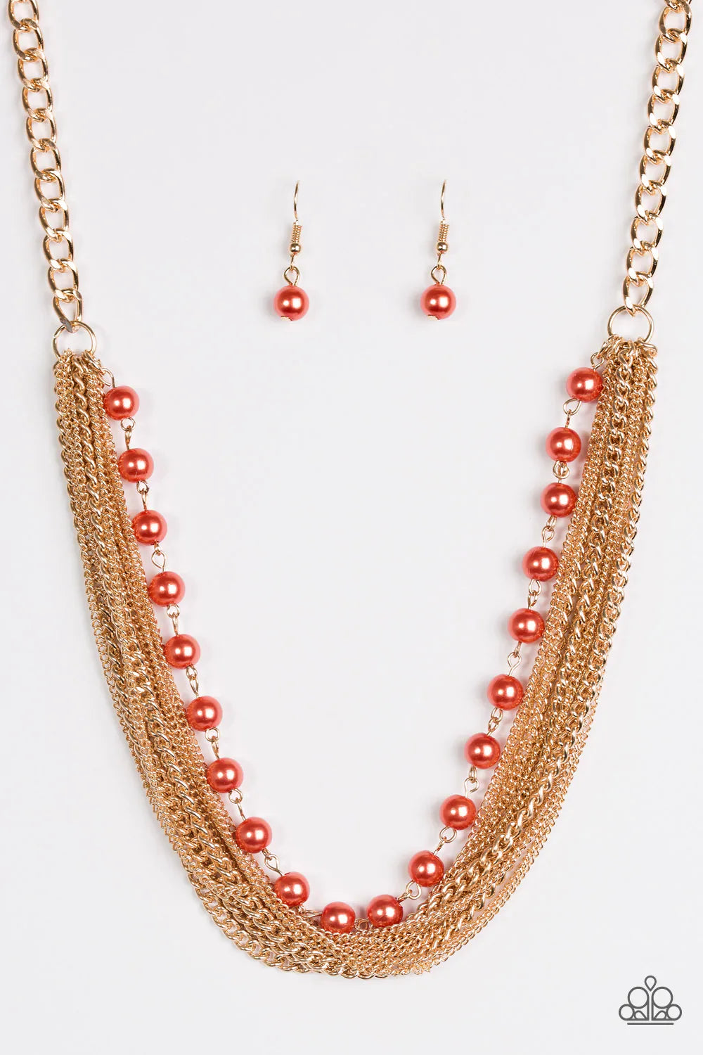 Paparazzi Necklace ~ Fierce Fashion - Orange