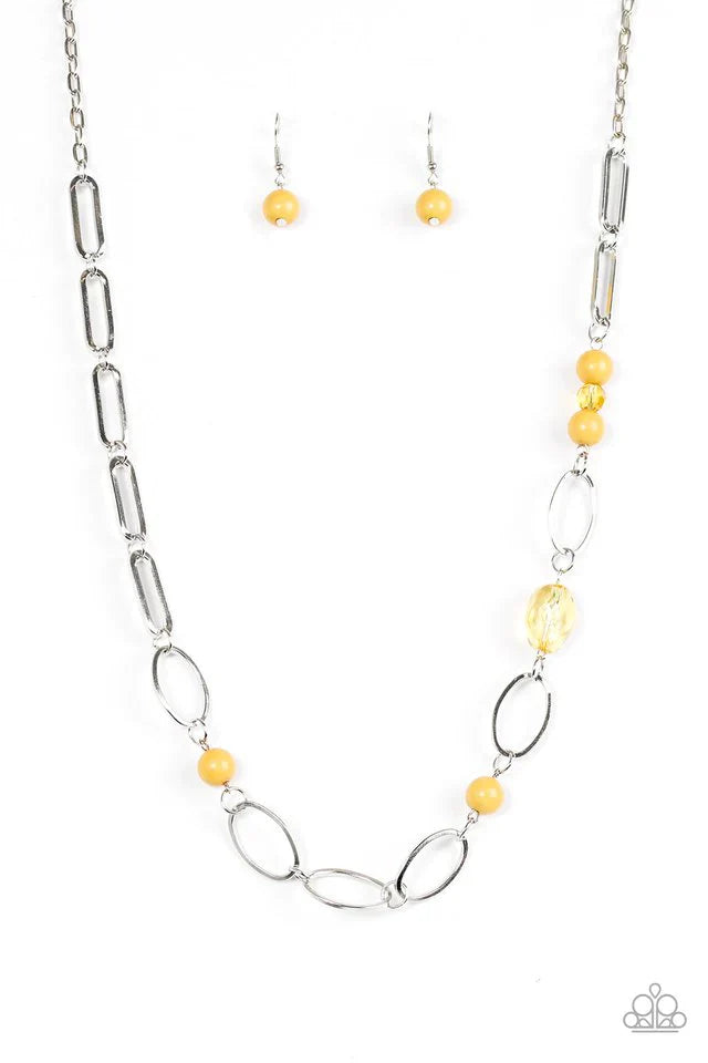 Paparazzi Necklace ~ Marvelously Modern - Yellow