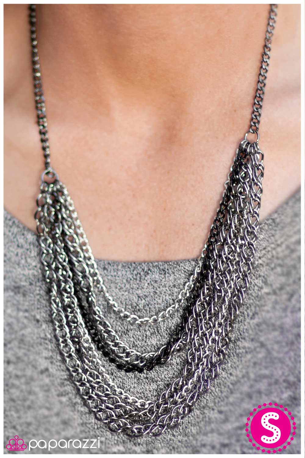 Paparazzi Necklace ~ Industrial Inspiration - Black