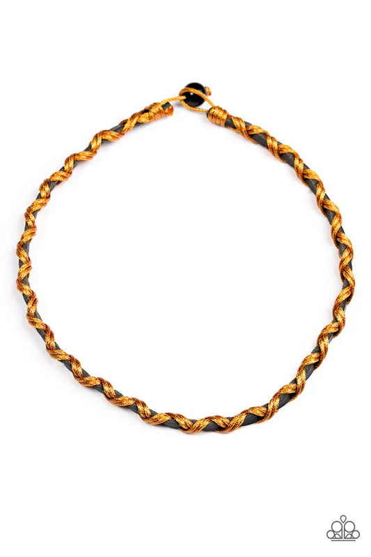 Paparazzi Necklace ~ Hiker Haven - Orange