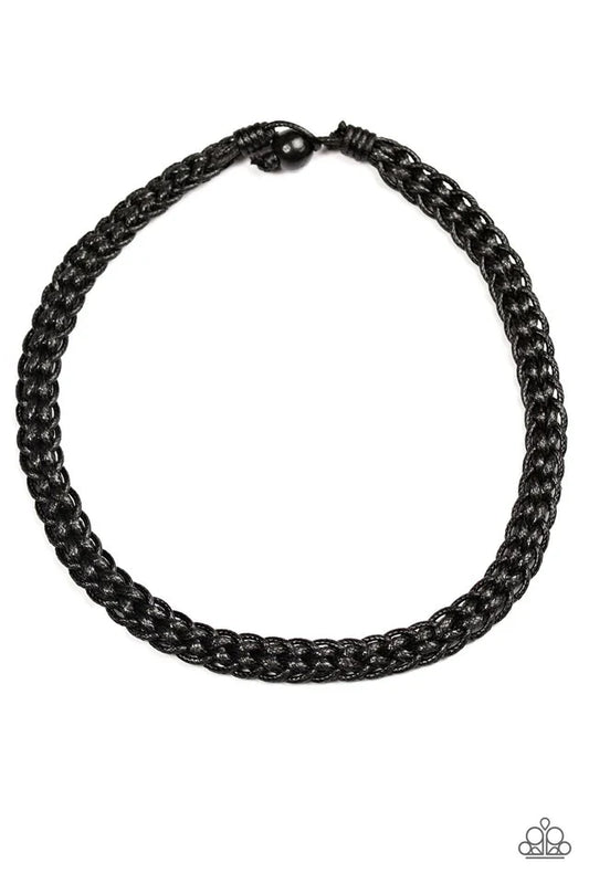 Paparazzi Necklace ~ Trail Guide - Black