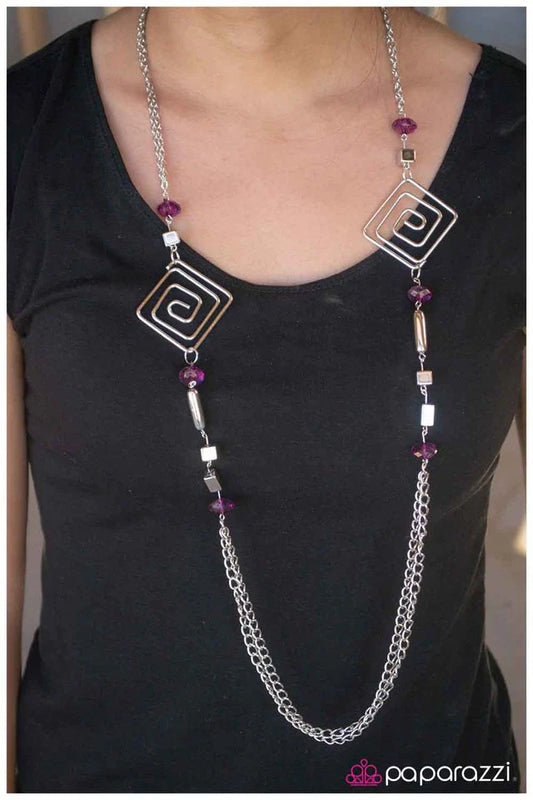Paparazzi Necklace ~ Under Control - Purple