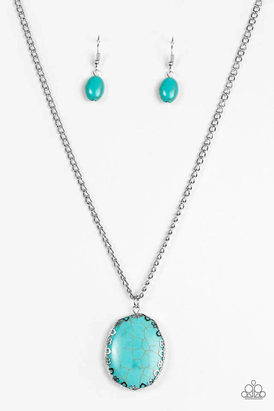 Paparazzi Necklace ~ Ill Never DESERT You - Blue