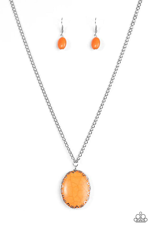 Paparazzi Necklace ~ Ill Never DESERT You - Orange