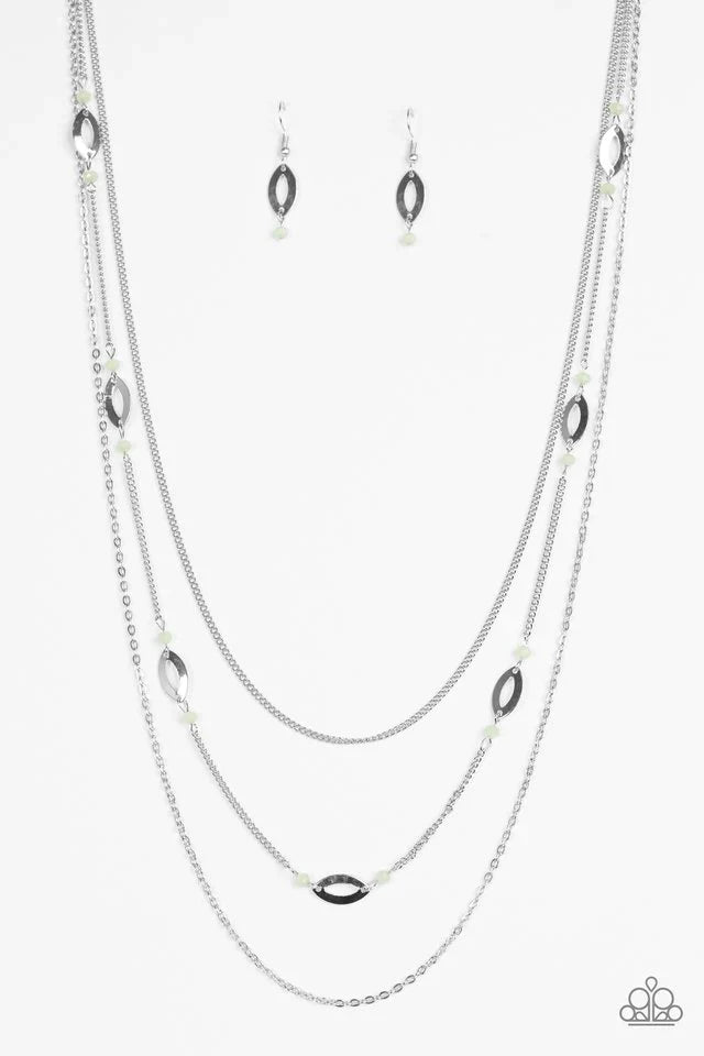 Paparazzi Necklace ~ Afternoon Glow - Green