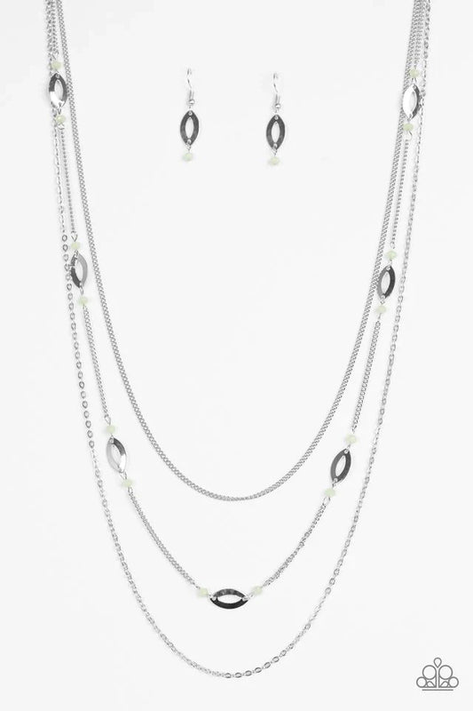 Paparazzi Necklace ~ Afternoon Glow - Green