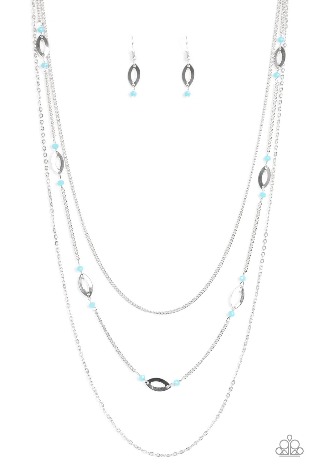 Paparazzi Necklace ~ Afternoon Glow - Blue