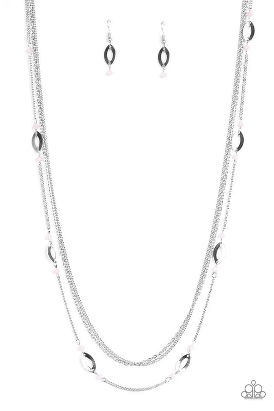 Paparazzi Necklace ~ Afternoon Glow - Pink