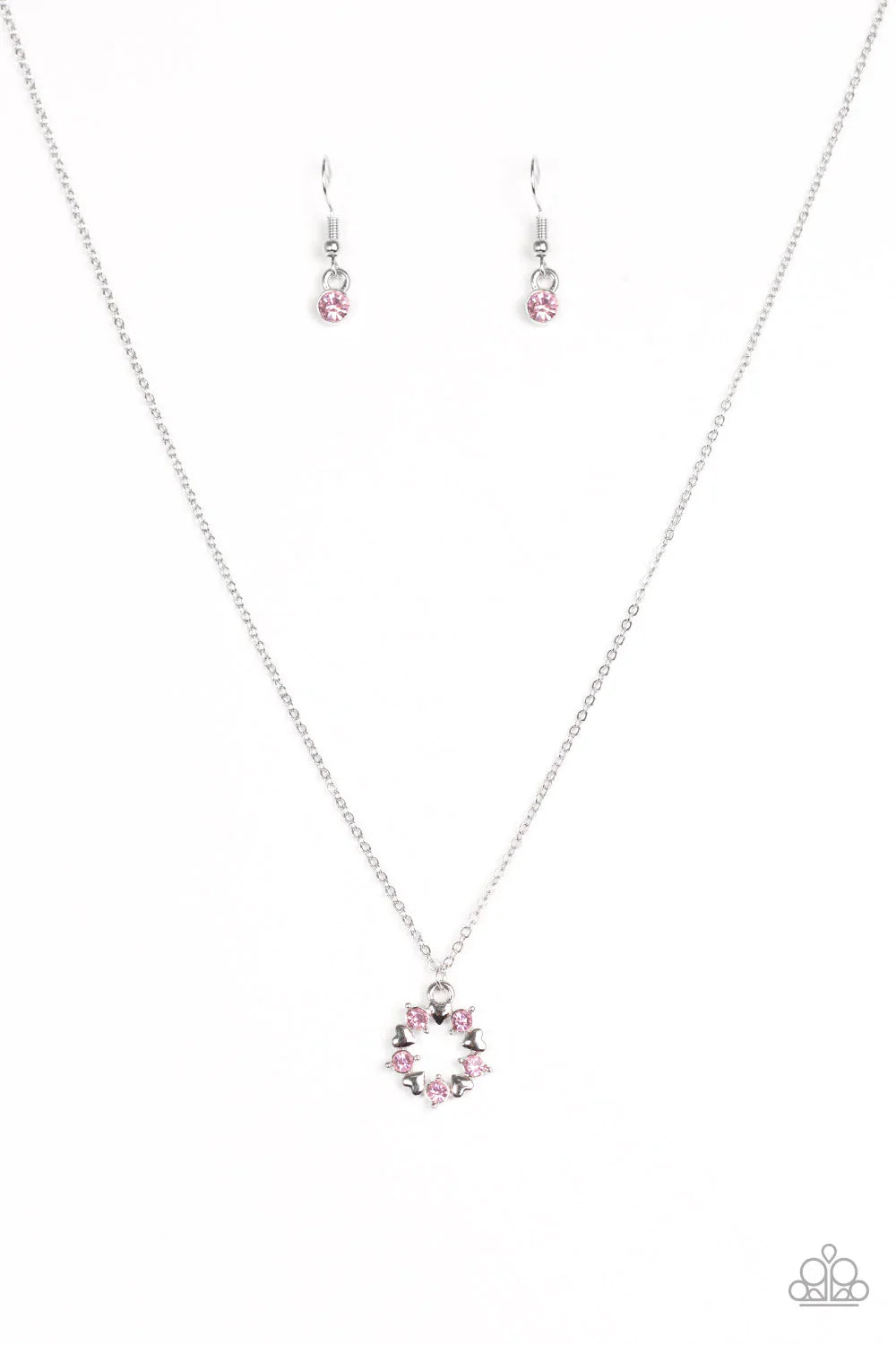 Paparazzi Necklace ~ Always Kiss Me Goodnight - Pink