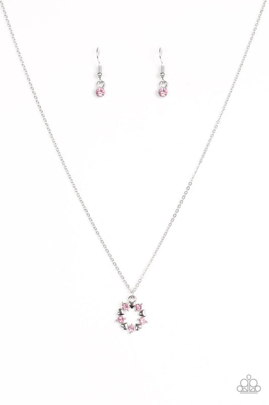 Paparazzi Necklace ~ Always Kiss Me Goodnight - Pink