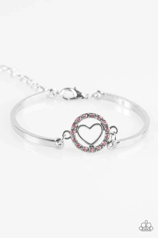 Paparazzi Bracelet ~ Voguish Valentine - Pink