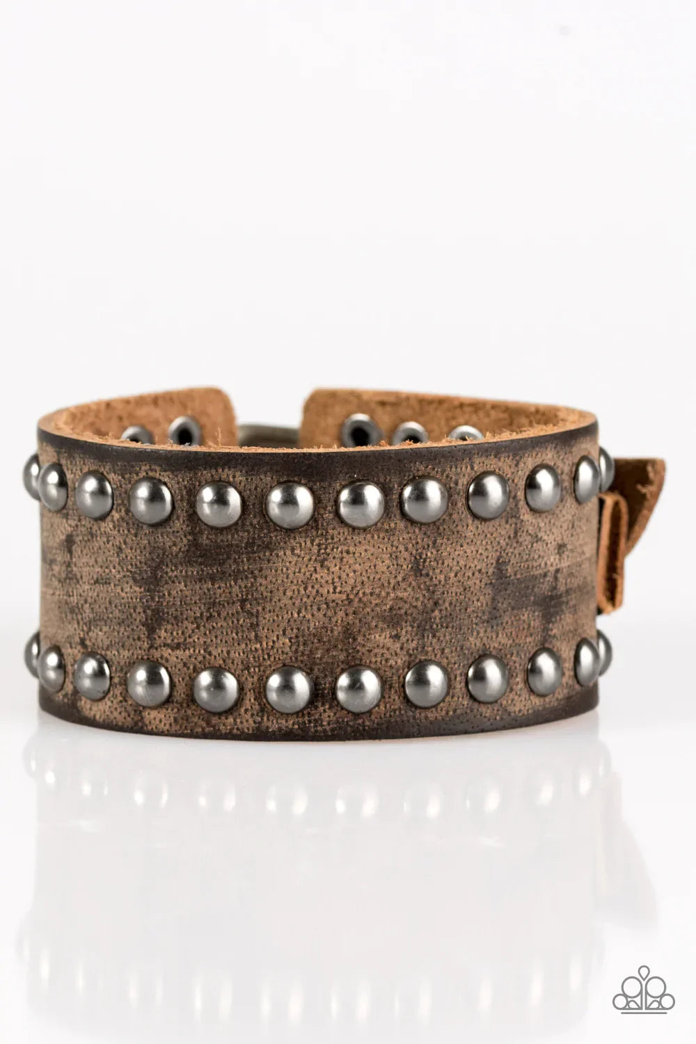 Paparazzi Bracelet ~ Roadside Rattler - Brown