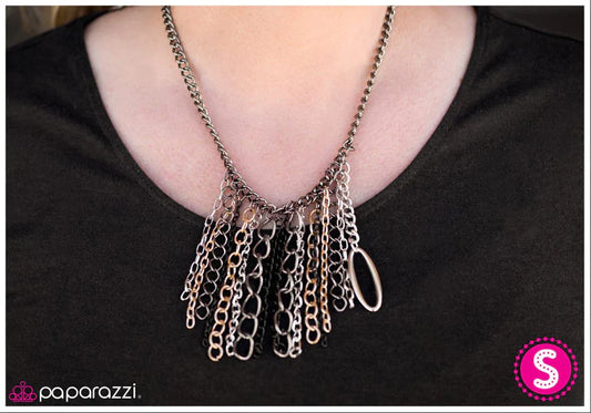 Paparazzi Necklace ~ Industrial Infatuation - Black