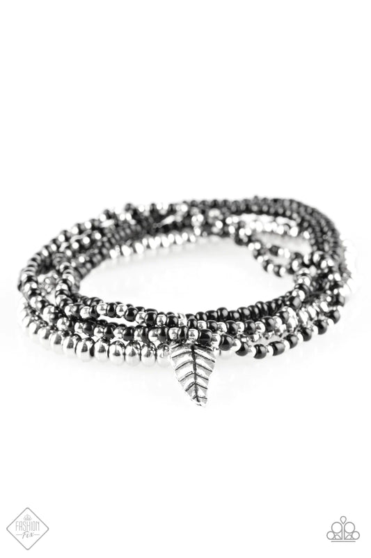 Paparazzi Bracelet ~ West Wing  - Black