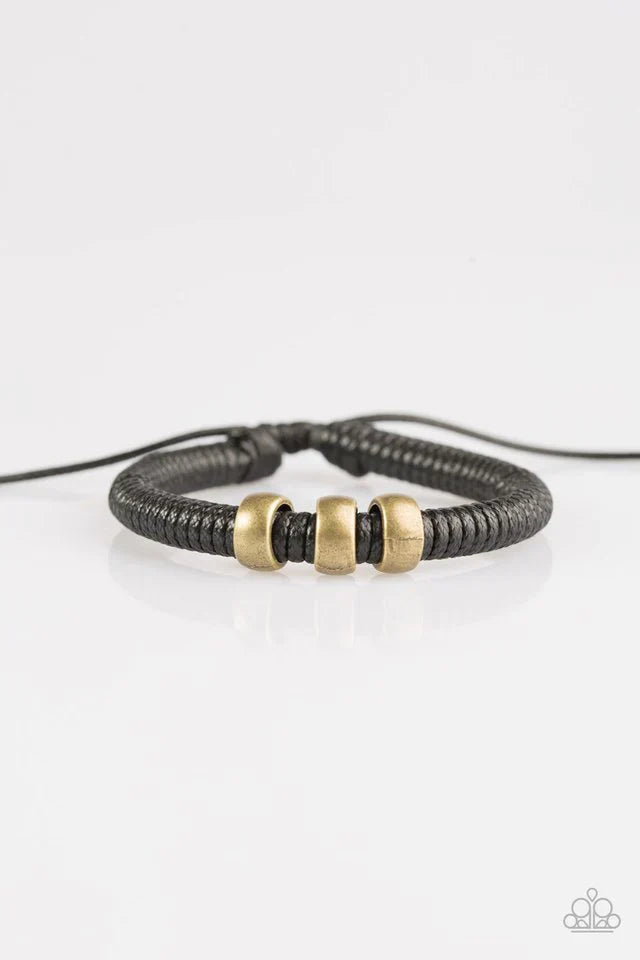 Paparazzi Bracelet ~ One For The Trail - Black